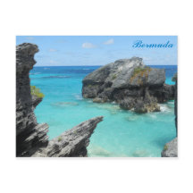 Bermudes Blue Ocean Rocky Beach Travel Photo