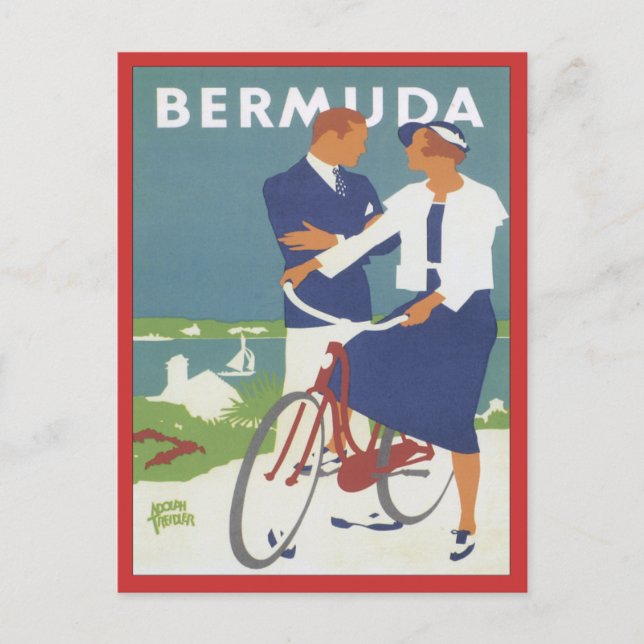 Carte Postale Bermudes vintages (Devant)