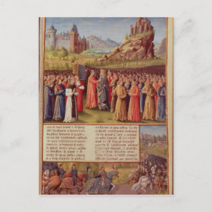 Carte Postale Bernard de Clairvaux prêchant la deuxième croisade