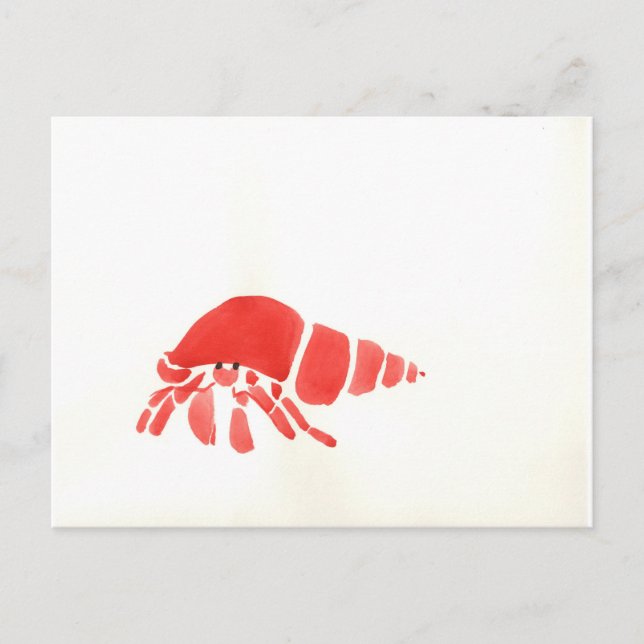 Carte Postale Bernard l'ermite rouge (Devant)