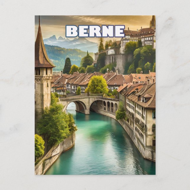 Carte Postale Berne, au cœur des Alpes suisses (Devant)