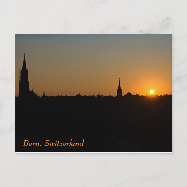 Carte Postale Berne Suisse Skyline (Devant)