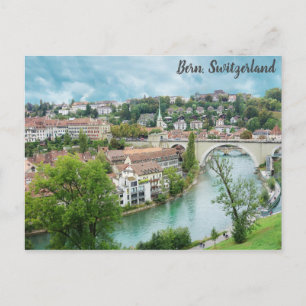 Carte Postale Berne Suisse Swiss Travel Photo Aare River