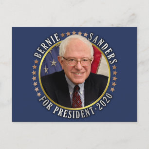 Carte Postale Bernie Sanders pour le président démocrate 2020 Ph