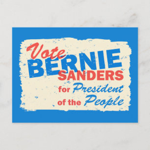 Carte Postale Bernie Sanders Président du peuple V5