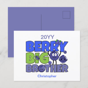 Carte Postale Berry Big Brother - Pun à bleuets - frère