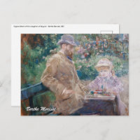 Berthe Morisot - Eugene Manet avec sa fille