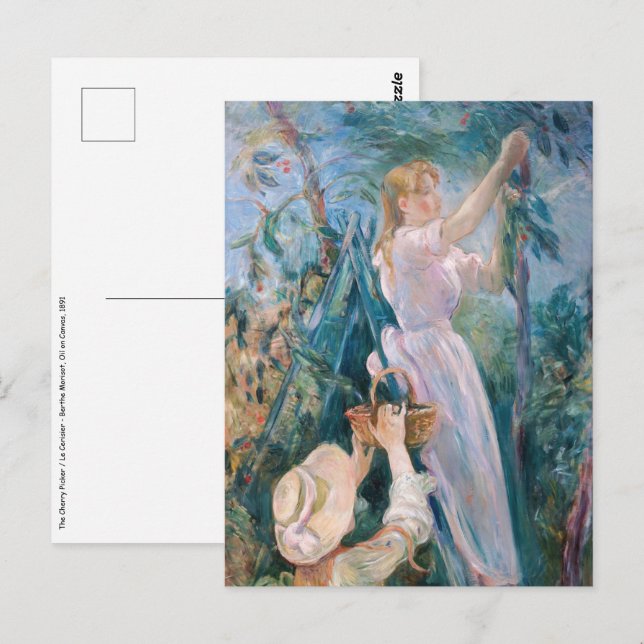 Carte Postale Berthe Morisot - Le Sicker À Cerise (Devant / Derrière)