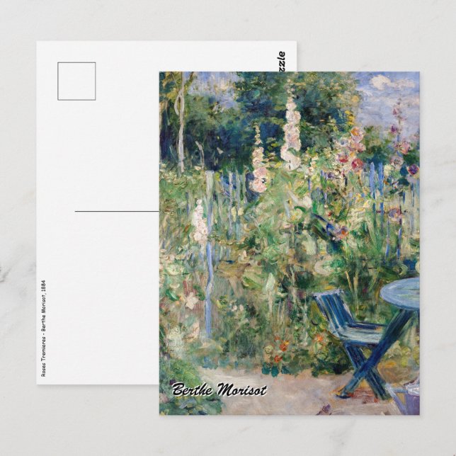 Carte Postale Berthe Morisot - Tremieres Rose (Devant / Derrière)