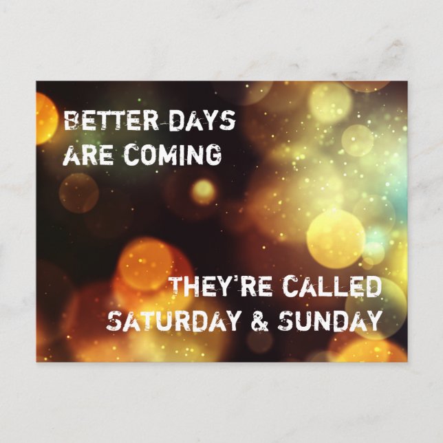 Carte Postale Bessere Tage werden kommen (Devant)