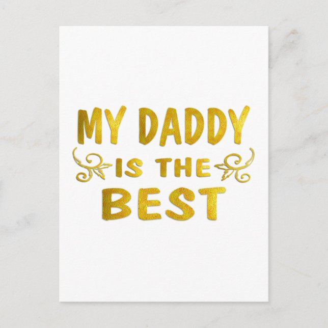 Carte Postale Best Daddy (Devant)