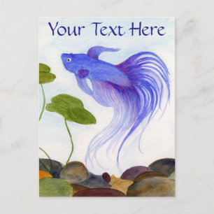 Carte Postale Bêta bleu