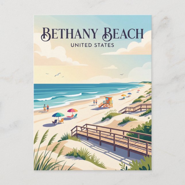 Carte Postale Bethany Beach Delaware (Devant)