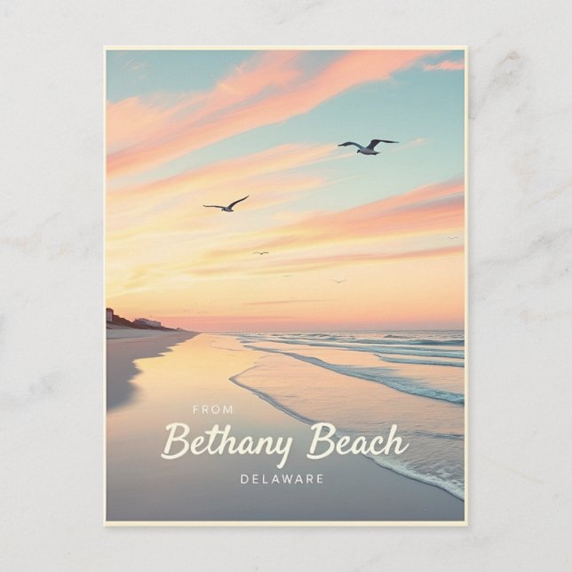 Carte Postale Bethany Beach, Delaware – Quiet Beachscapes (Devant)