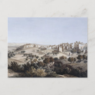 Carte Postale Bethléem, gravée par Terry