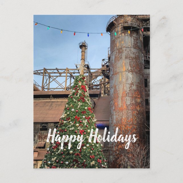 Carte Postale Bethlehem Steel PA Noël Joyeuses vacances (Devant)