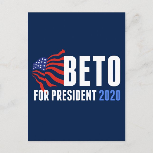 Carte Postale Beto O'Rourke à la présidence 2020 (Devant)