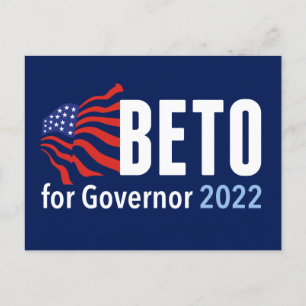 Carte Postale Beto O'Rourke pour l'élection du gouverneur 2022 T