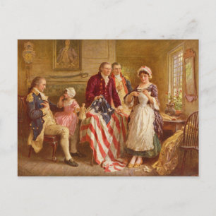 Carte Postale Betsy Ross, 1777 (Histoire américaine) (Patriote a