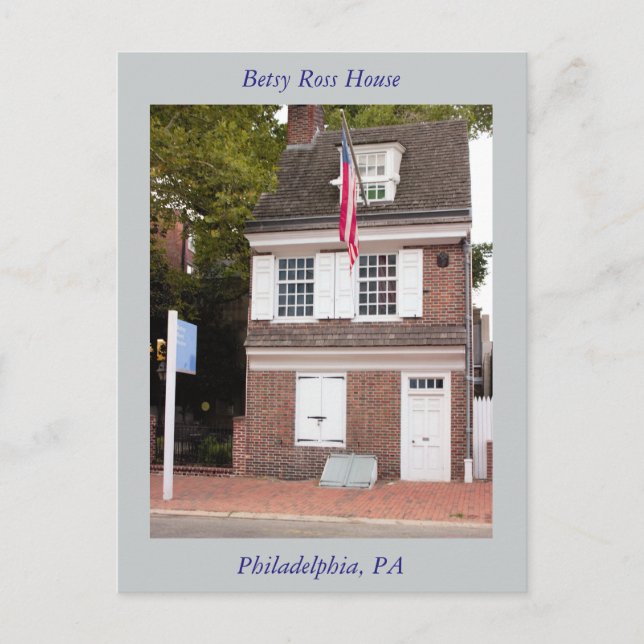 Carte postale Betsy Ross House (Devant)