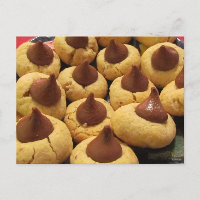 Carte Postale Beurre d'arachide Chocolat Goutter les cookies (Devant)