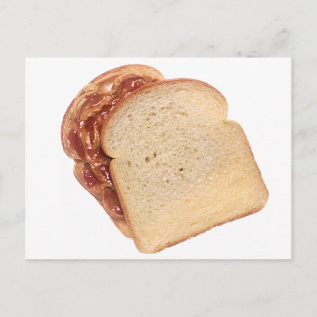 Carte Postale Beurre et sandwich à la jelly (Devant)