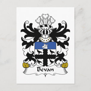 Carte Postale Bevan Family Crest