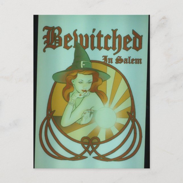 Carte postale "Bewitched" de Salem, Massachusetts (Devant)