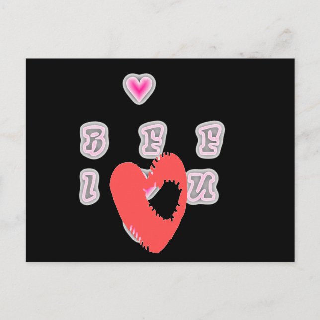 Carte Postale BFF. Best Friends Forever : I Love You Art Print (Devant)