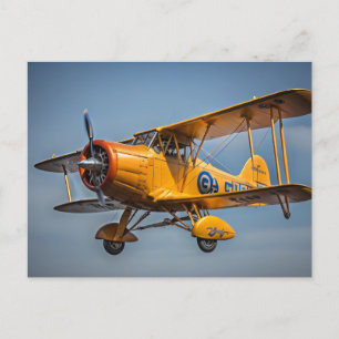 Carte Postale Bi-Plan Jaune