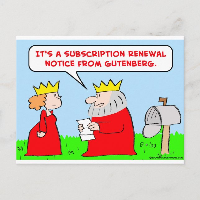 Carte Postale bible du roi gutenberg (Devant)