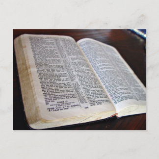 Carte Postale Bible ouverte