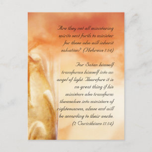 Carte Postale Bible passage, anges