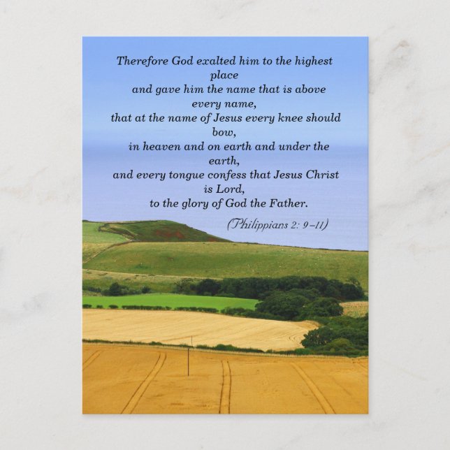Carte Postale Bible passage, paysage (Devant)