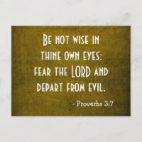 Bible Verse - Chrétien - Proverbes 3:7