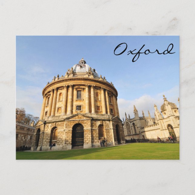 Carte Postale Bibliothèque à Oxford, Angleterre (Devant)