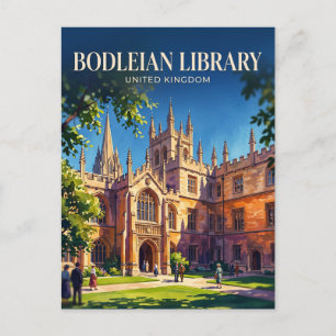 Carte Postale Bibliothèque Bodléienne Royaume-Uni