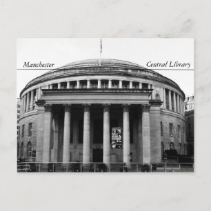Carte Postale Bibliothèque centrale de Manchester