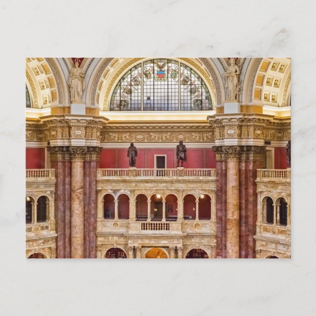 Carte Postale Bibliothèque du Congrès (Devant)