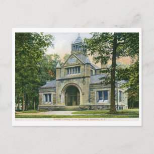 Carte Postale Bibliothèque, Madison, New Jersey Vintage
