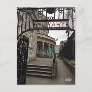 Carte Postale Bibliothèque nationale d'Irlande, Dublin, Irlande