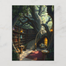 Bibliothèque Nichée Dans Les Branches