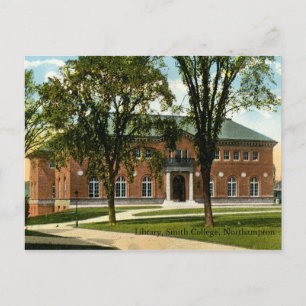 Carte Postale Bibliothèque, Smith College, Northampton 1921 Vint