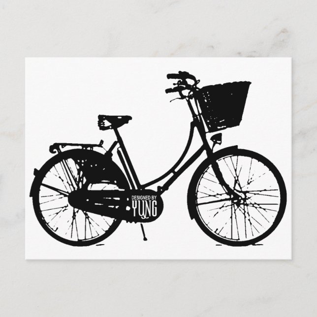 Carte Postale Bicyclette (Devant)