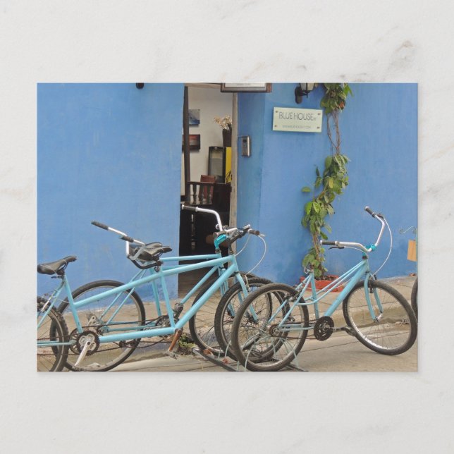 Carte Postale Bicyclette à Carthagène Colombie (Devant)