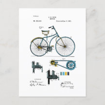 Bicyclette - Brevet de riz C.D. - Coloré