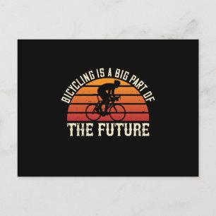 Carte Postale Bicyclette - Le vélo est une grande partie de l'av