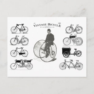 Carte Postale Bicyclettes classiques depuis 1880