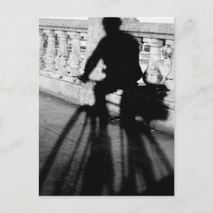 Carte Postale Bicyclist On Burnside Bridge, Portland, Oregon