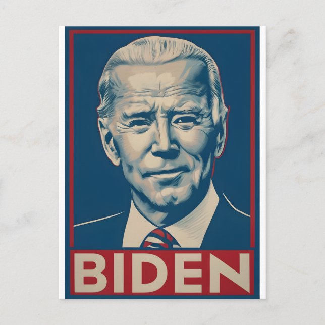 Carte Postale Biden Election 2024 Politique rétro (Devant)
